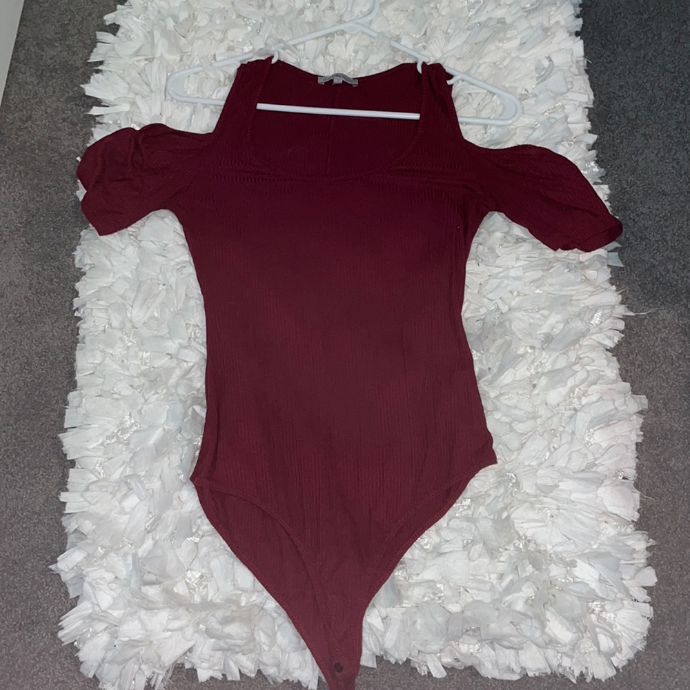 Size Small Burgundy Bodysuit